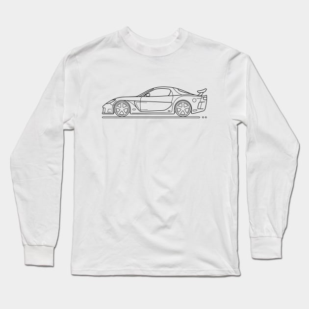 Tokyo Drift B Long Sleeve T-Shirt by garistipis